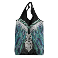 Aotearoa Korowai Motif Grocery Bag Maori Wheku Poutama