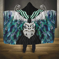 Aotearoa Korowai Motif Hooded Blanket Maori Wheku Poutama LT14 - Polynesian Pride