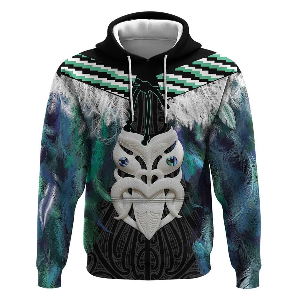 Aotearoa Korowai Motif Hoodie Maori Wheku Poutama