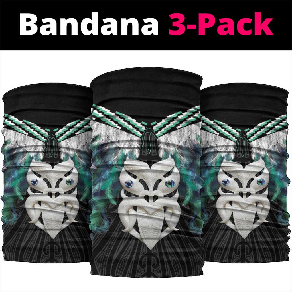 Aotearoa Korowai Motif Neck Gaiter Maori Wheku Poutama - Polynesian Pride