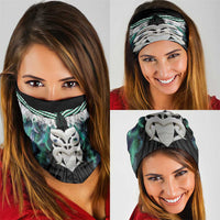Aotearoa Korowai Motif Neck Gaiter Maori Wheku Poutama - Polynesian Pride