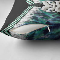 Aotearoa Korowai Motif Pillow Cover Maori Wheku Poutama - Polynesian Pride