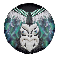 Aotearoa Korowai Motif Spare Tire Cover Maori Wheku Poutama
