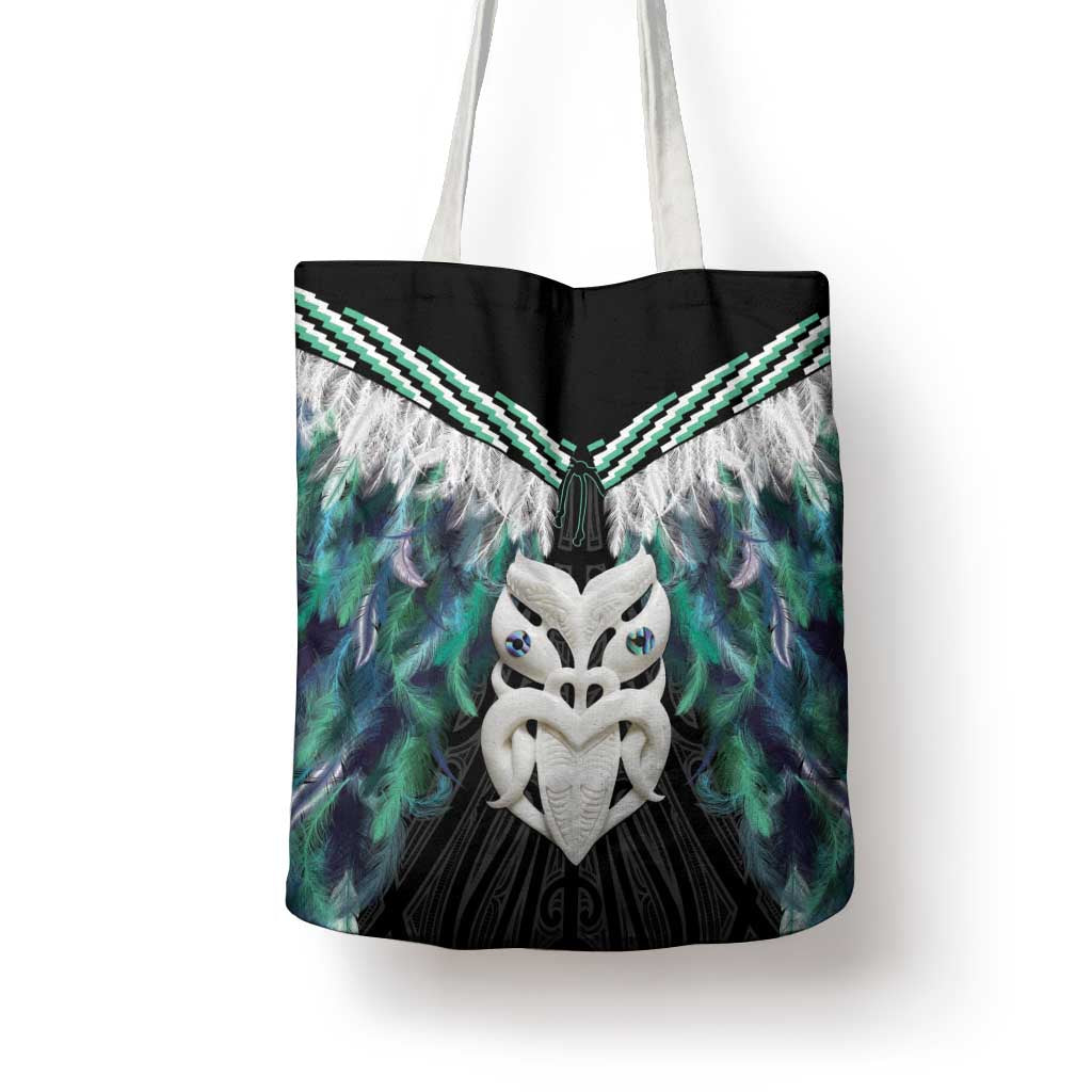 Aotearoa Korowai Motif Tote Bag Maori Wheku Poutama - Polynesian Pride