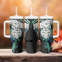 Aotearoa Korowai Motif Tumbler With Handle Maori Wheku Poutama