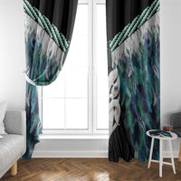 Aotearoa Korowai Motif Window Curtain Maori Wheku Poutama