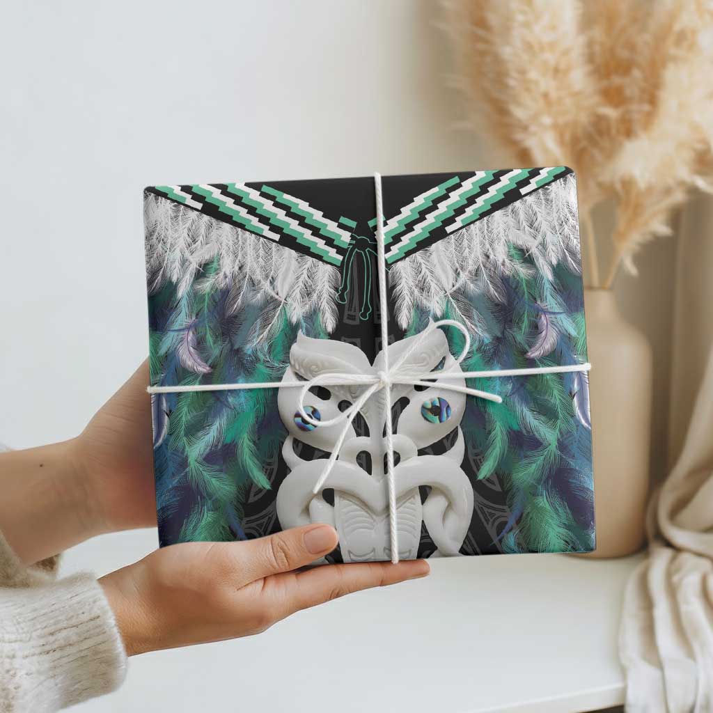 Aotearoa Korowai Motif Wrapping Paper Maori Wheku Poutama - Polynesian Pride