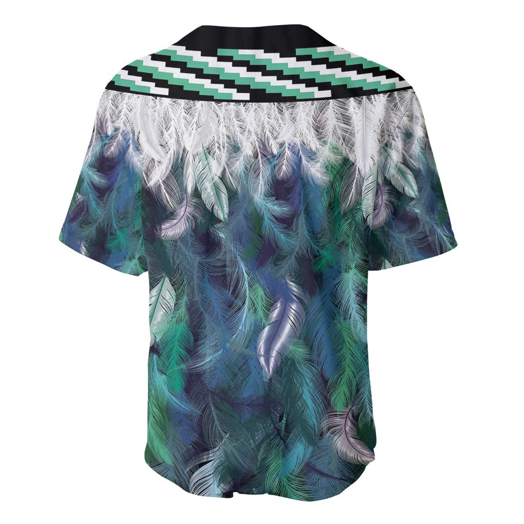 Aotearoa Korowai Motif Baseball Jersey Maori Tane Poutama LT14 - Polynesian Pride