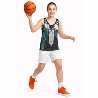 Aotearoa Korowai Motif Basketball Jersey Maori Tane Poutama - Polynesian Pride