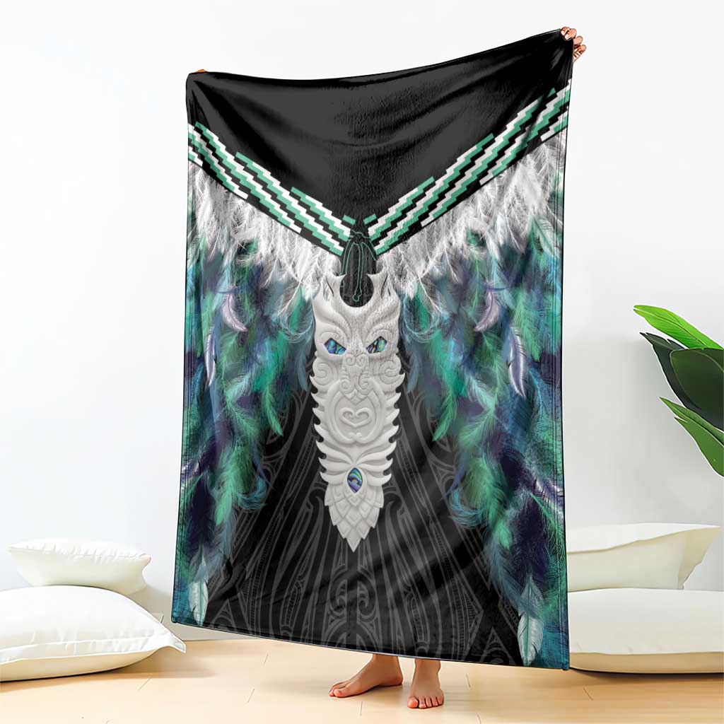 Aotearoa Korowai Motif Blanket Maori Tane Poutama