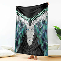 Aotearoa Korowai Motif Blanket Maori Tane Poutama