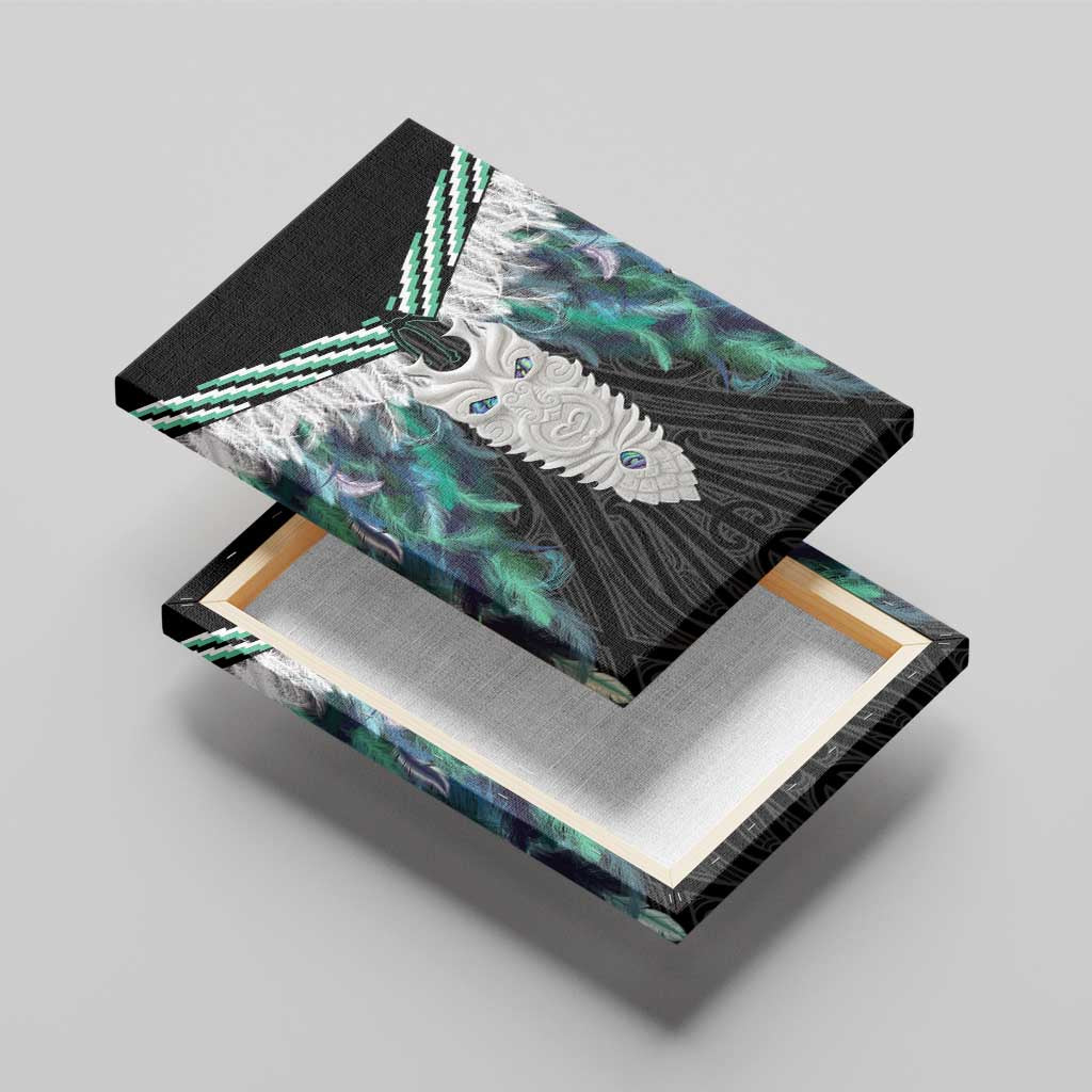 Aotearoa Korowai Motif Canvas Wall Art Maori Tane Poutama