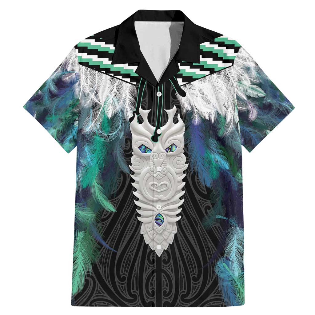 Aotearoa Korowai Motif Family Matching Mermaid Dress and Hawaiian Shirt Maori Tane Poutama