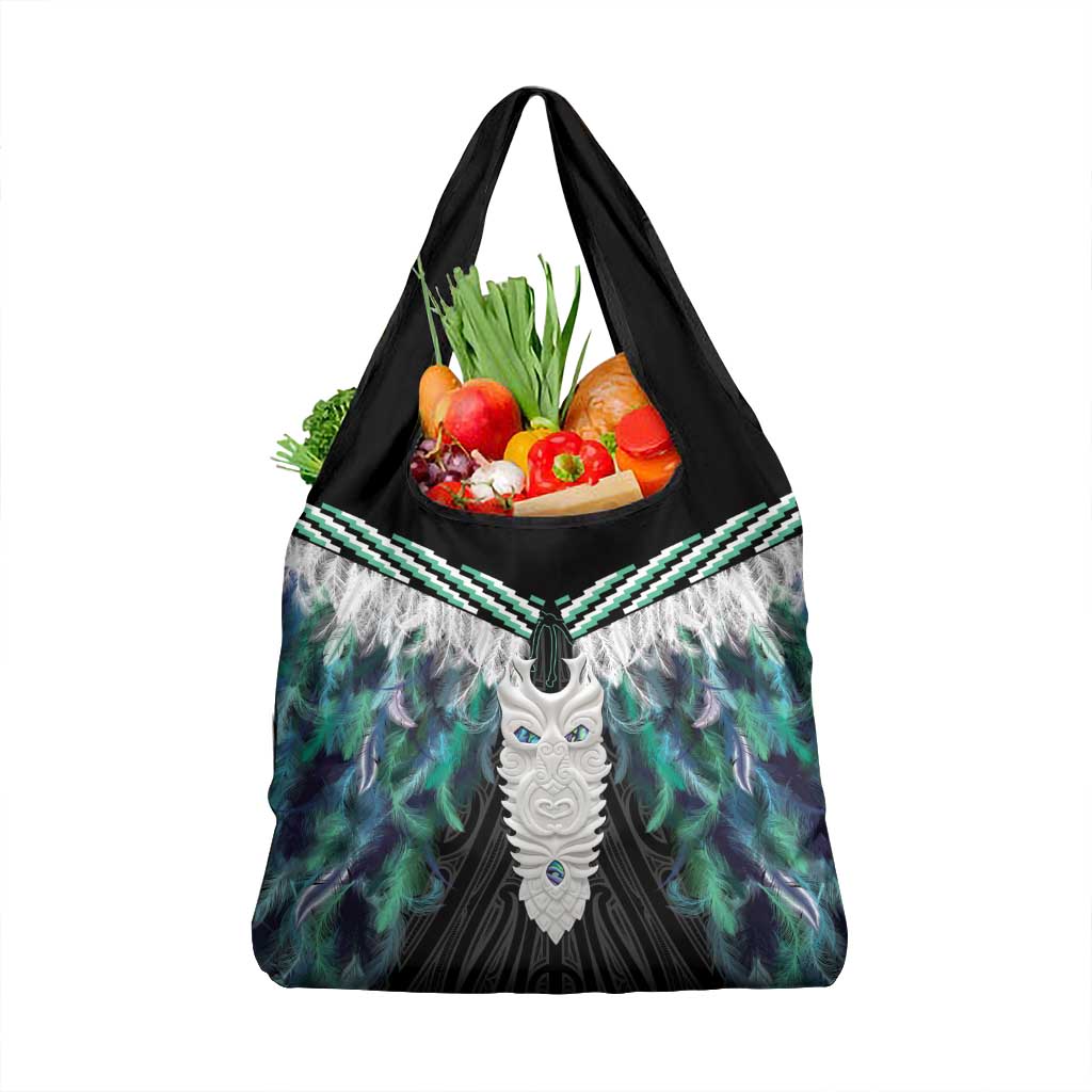 Aotearoa Korowai Motif Grocery Bag Maori Tane Poutama