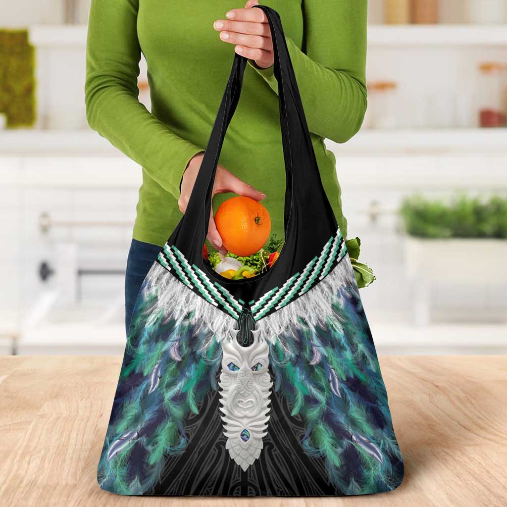 Aotearoa Korowai Motif Grocery Bag Maori Tane Poutama