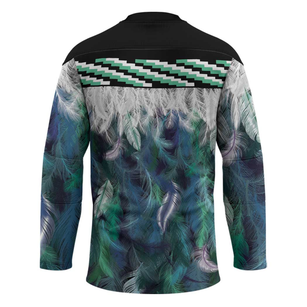 Aotearoa Korowai Motif Hockey Jersey Maori Tane Poutama - Polynesian Pride