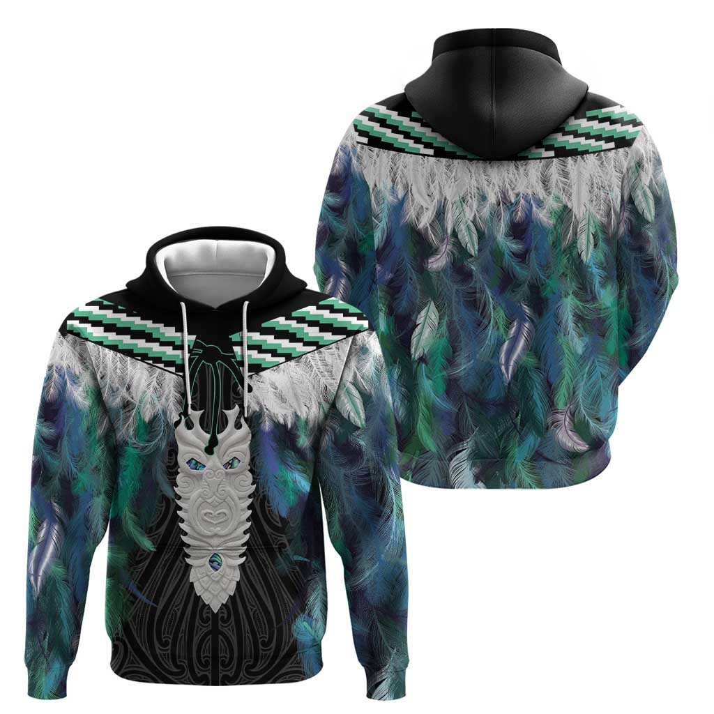 Aotearoa Korowai Motif Hoodie Maori Tane Poutama