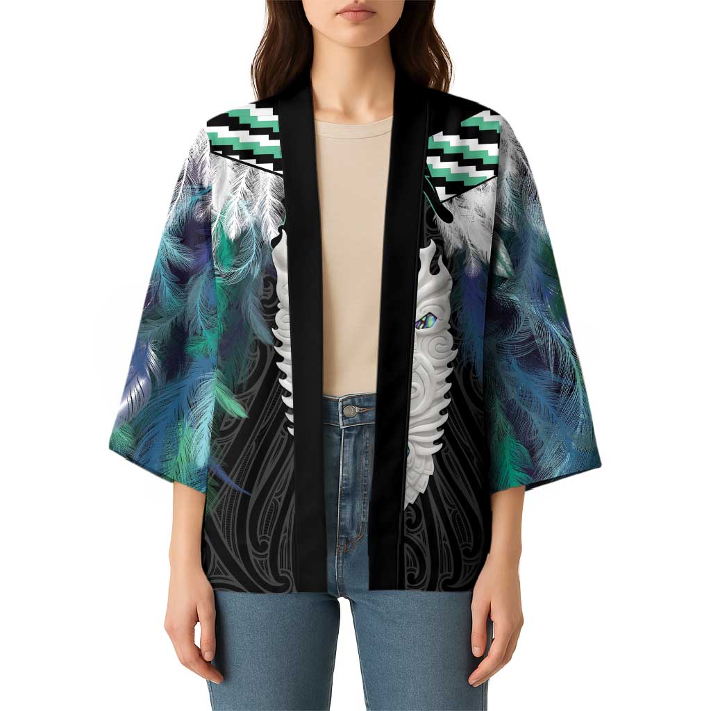 Aotearoa Korowai Motif Kimono Maori Tane Poutama - Polynesian Pride
