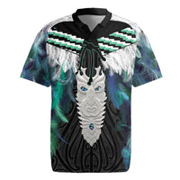 Aotearoa Korowai Motif Rugby Jersey Maori Tane Poutama LT14 Turquoise - Polynesian Pride