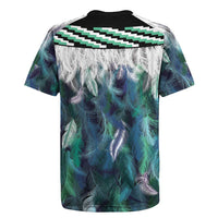 Aotearoa Korowai Motif Rugby Jersey Maori Tane Poutama LT14 - Polynesian Pride