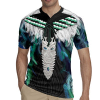 Aotearoa Korowai Motif Rugby Jersey Maori Tane Poutama LT14 - Polynesian Pride