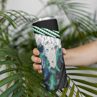 Aotearoa Korowai Motif Skinny Tumbler Maori Tane Poutama