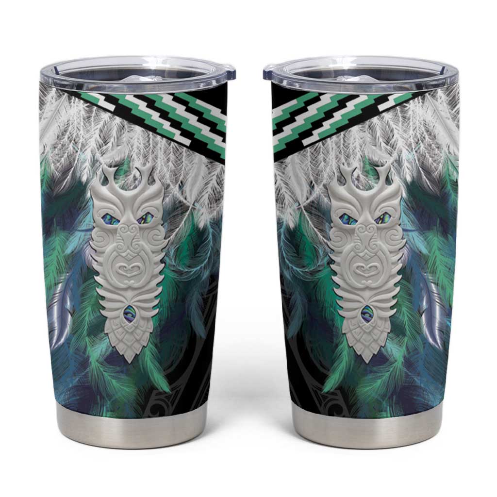 Aotearoa Korowai Motif Tumbler Cup Maori Tane Poutama