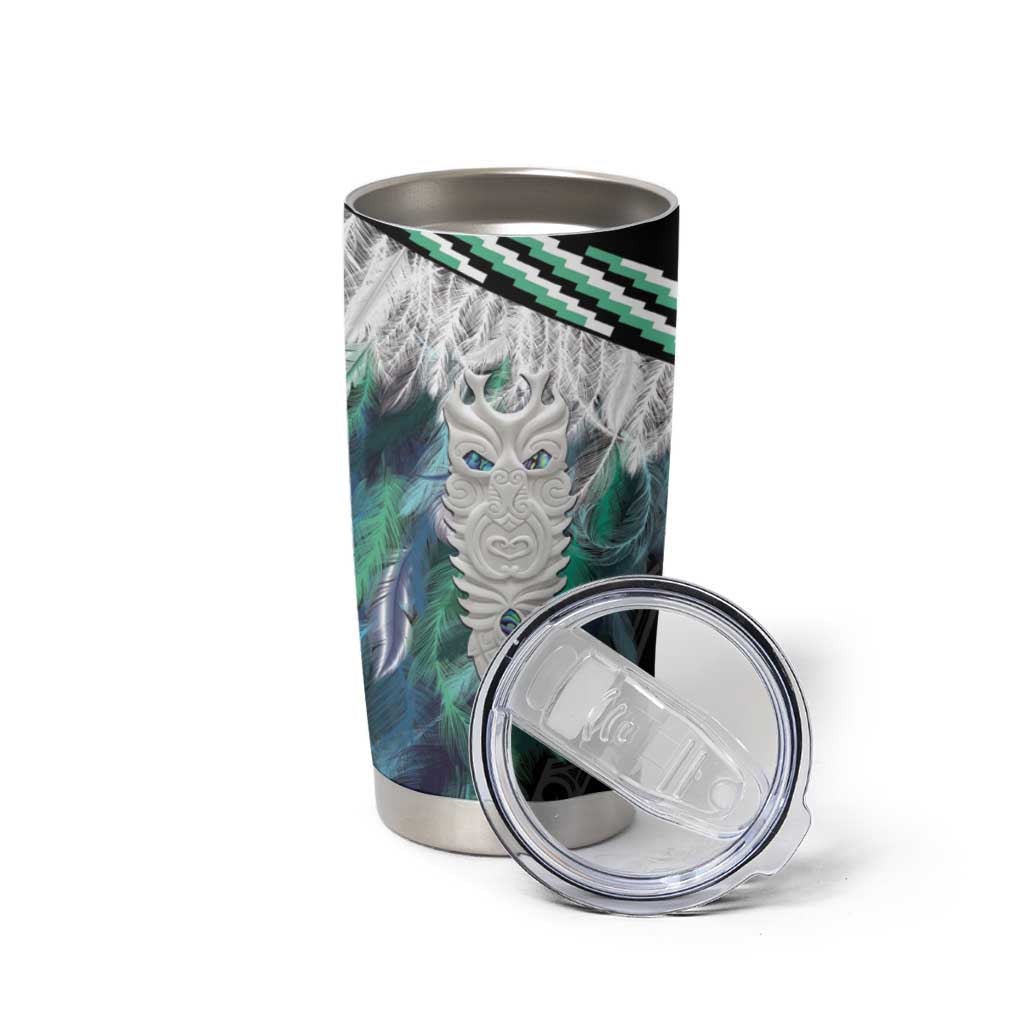 Aotearoa Korowai Motif Tumbler Cup Maori Tane Poutama