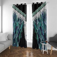 Aotearoa Korowai Motif Window Curtain Maori Tane Poutama