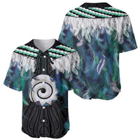 Aotearoa Korowai Motif Baseball Jersey Maori Koru Poutama LT14 - Polynesian Pride