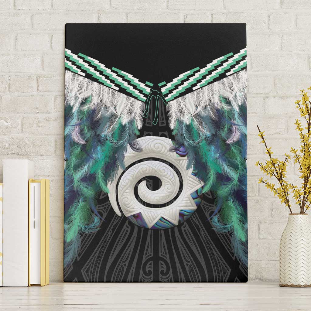 Aotearoa Korowai Motif Canvas Wall Art Maori Koru Poutama