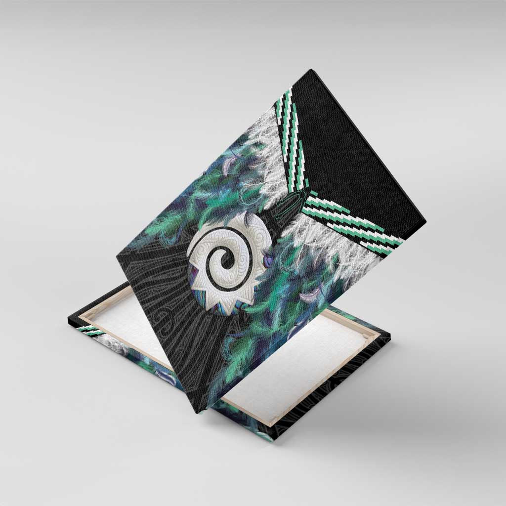 Aotearoa Korowai Motif Canvas Wall Art Maori Koru Poutama
