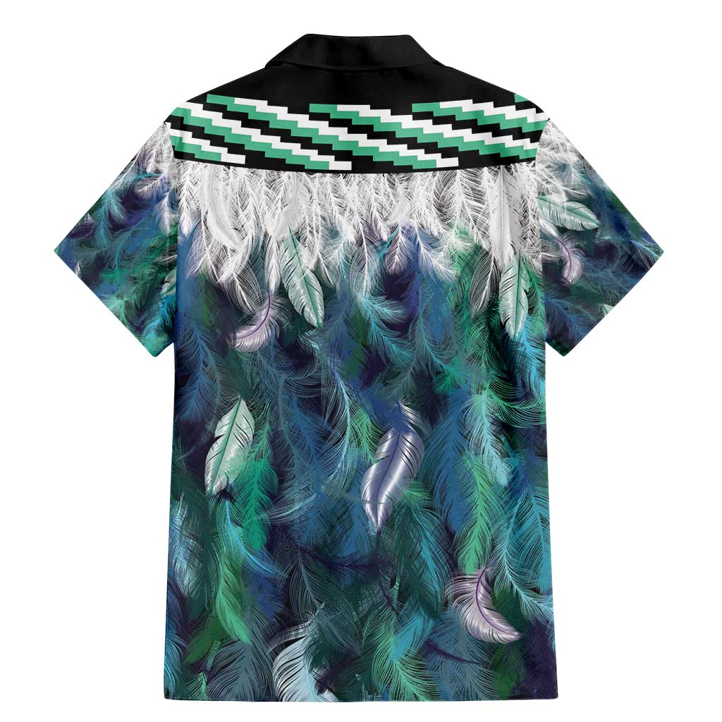 Aotearoa Korowai Motif Family Matching Mermaid Dress and Hawaiian Shirt Maori Koru Poutama