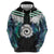 Aotearoa Korowai Motif Hoodie Maori Koru Poutama