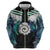 Aotearoa Korowai Motif Hoodie Maori Koru Poutama