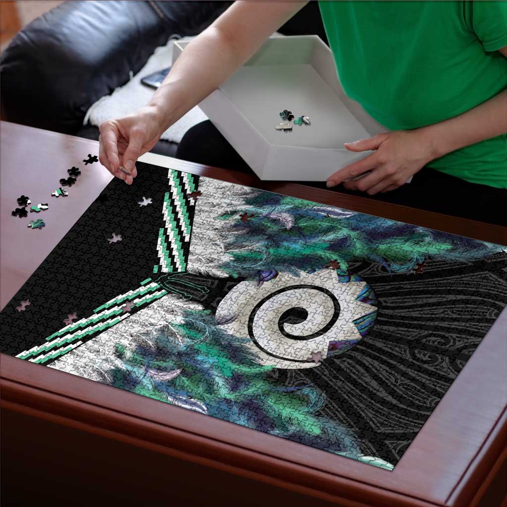 Aotearoa Korowai Motif Puzzle Maori Koru Poutama - Polynesian Pride