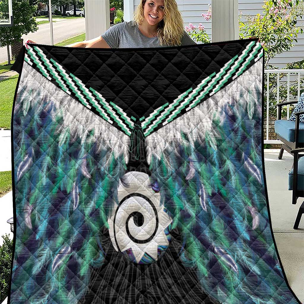 Aotearoa Korowai Motif Quilt Maori Koru Poutama