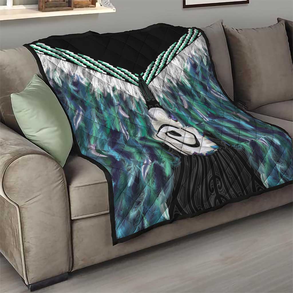 Aotearoa Korowai Motif Quilt Maori Koru Poutama