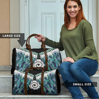 Aotearoa Korowai Motif Travel Bag Maori Koru Poutama - Polynesian Pride