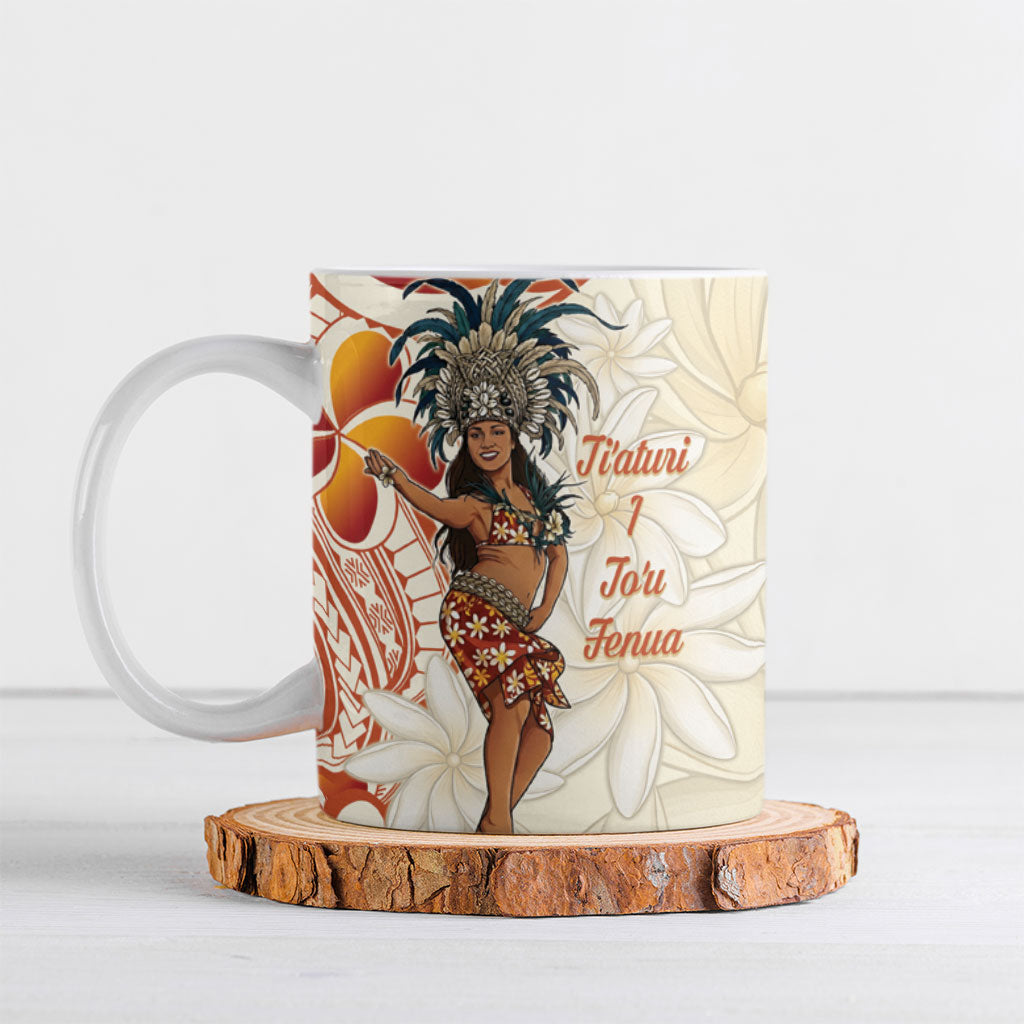 Heiva i Tahiti Ceramic Mug Ori Tahitian Dance Tiare Maori