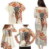 Heiva i Tahiti Family Matching Puletasi and Hawaiian Shirt Ori Tahitian Dance Tiare Maori