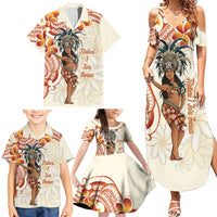 Heiva i Tahiti Family Matching Summer Maxi Dress and Hawaiian Shirt Ori Tahitian Dance Tiare Maori LT14 - Polynesian Pride