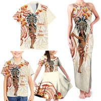 Heiva i Tahiti Family Matching Tank Maxi Dress and Hawaiian Shirt Ori Tahitian Dance Tiare Maori