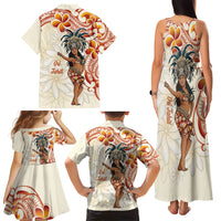 Heiva i Tahiti Family Matching Tank Maxi Dress and Hawaiian Shirt Ori Tahitian Dance Tiare Maori