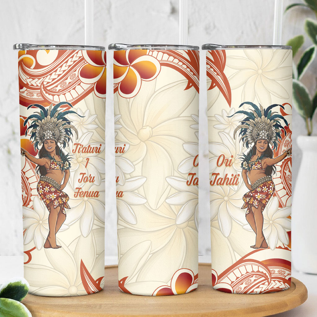 Heiva i Tahiti Skinny Tumbler Ori Tahitian Dance Tiare Maori
