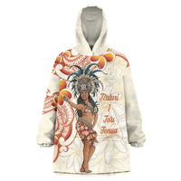 Heiva i Tahiti Wearable Blanket Hoodie Ori Tahitian Dance Tiare Maori