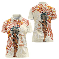 Heiva i Tahiti Women Polo Shirt Ori Tahitian Dance Tiare Maori