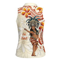 Heiva i Tahiti Women Sleeveless Polo Shirt Ori Tahitian Dance Tiare Maori