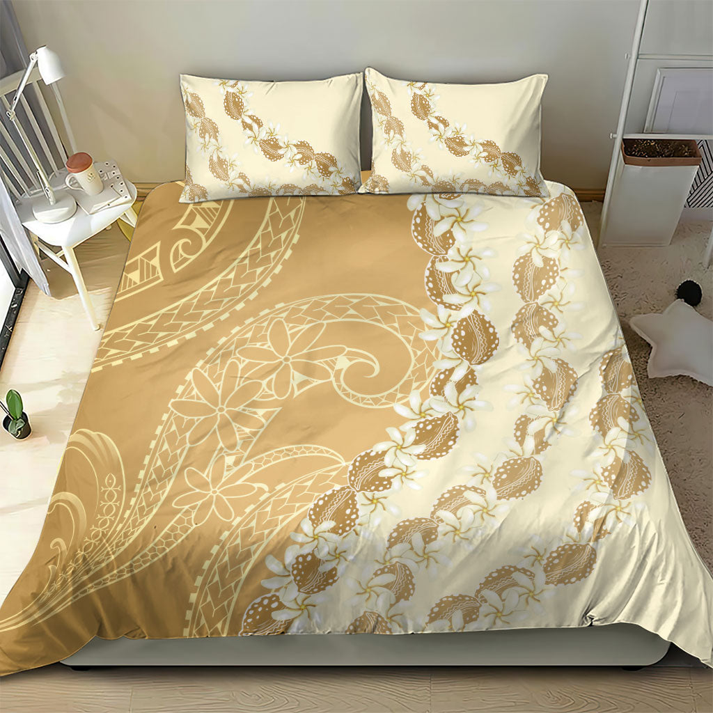 Heiva i Tahiti Bedding Set Tahitian Tiare Maori Cowrie Lei Brown