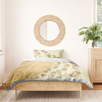 Heiva i Tahiti Bedding Set Tahitian Tiare Maori Cowrie Lei Brown